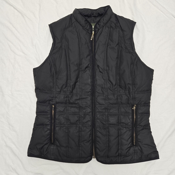 Eddie Bauer Black Quilted Down Puffer Vest - Picture 1 of 4
